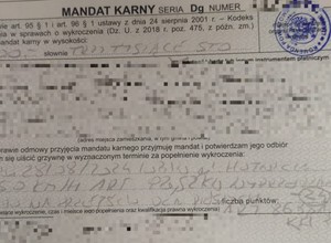 Popełnił "tylko" trzy wykroczenia. Pożegnał się już z prawem jazdy