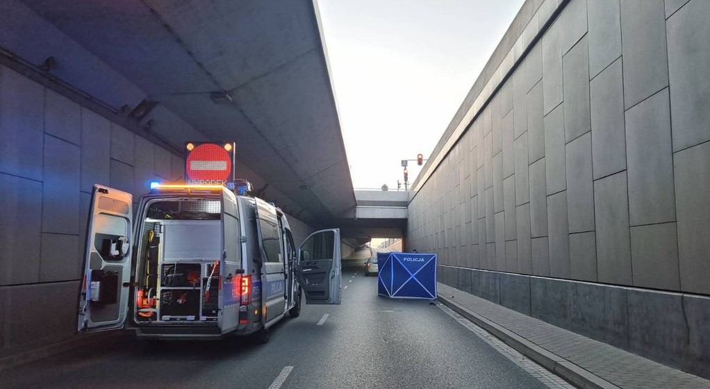 Łódź tunel wypadek