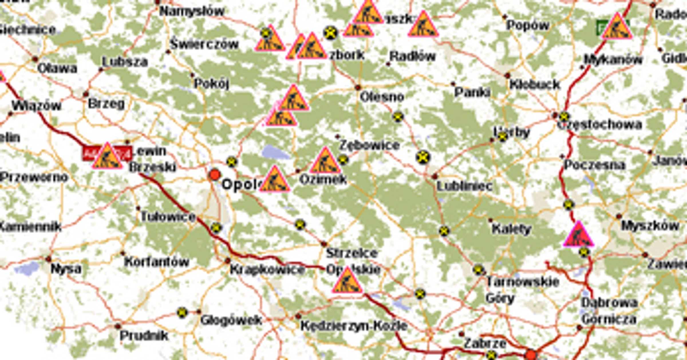Mapa planowania podróży