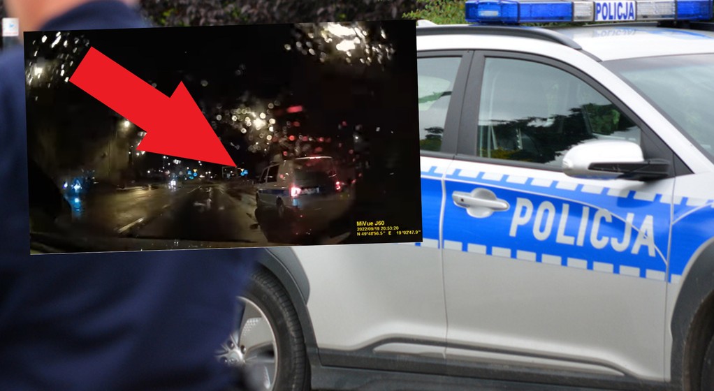 Sugeruje, że policja chciała "wymusić" na nim złamanie przepisów [WIDEO] (fot. screen: Youtube/darekzahraj)