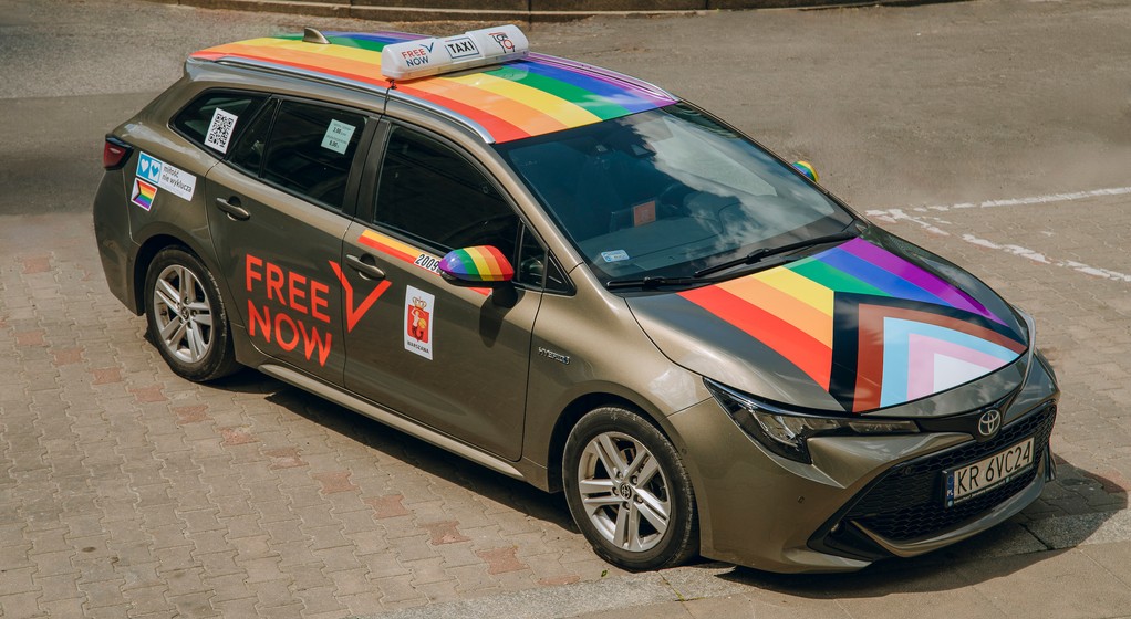Tęczowa taksówka Freenow