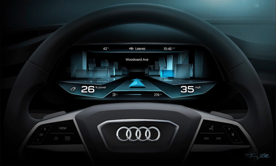Audi A4 allroad i h-tron na salonie w Detroit 2016