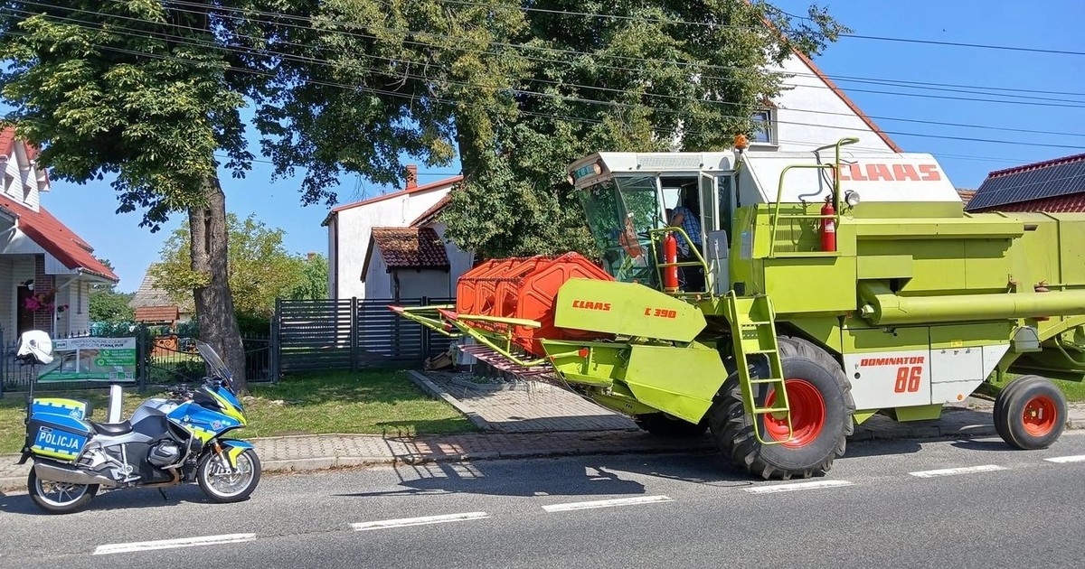 Kierowcy maszyn rolniczych pod okiem policji