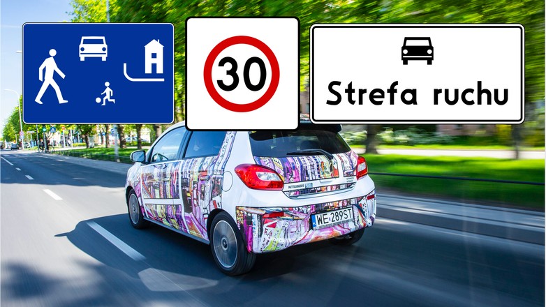 Znaki B-43, D-40 i D-52