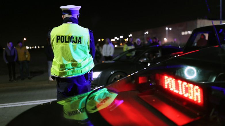 Kamizelka odblaskowa, policja