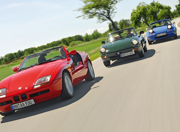 Roadstery lat 80. - Mazda MX-5 kontra Alfa Romeo Spider i BMW Z1