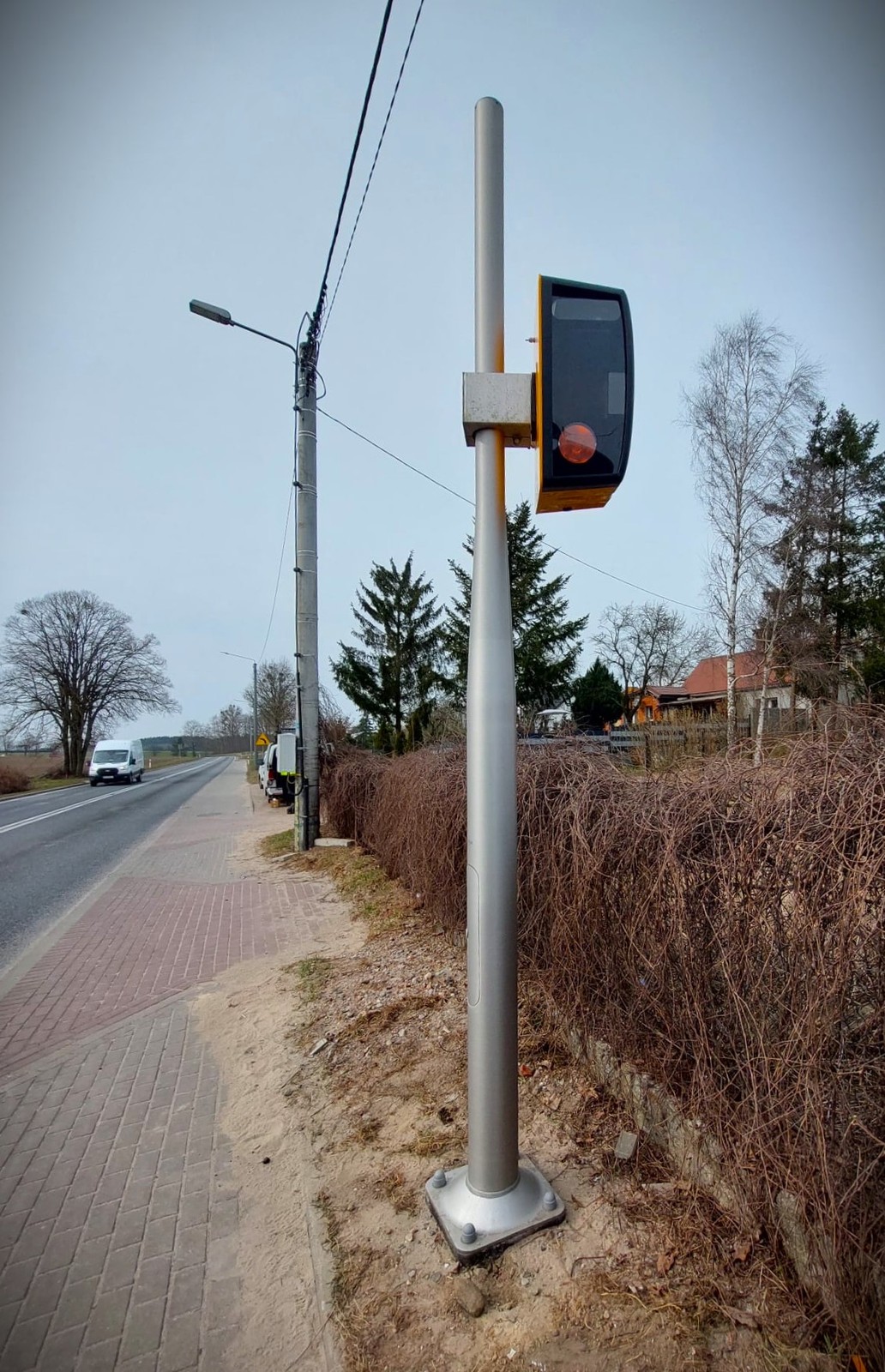 Fotoradar w miejscowości Chrząstowo