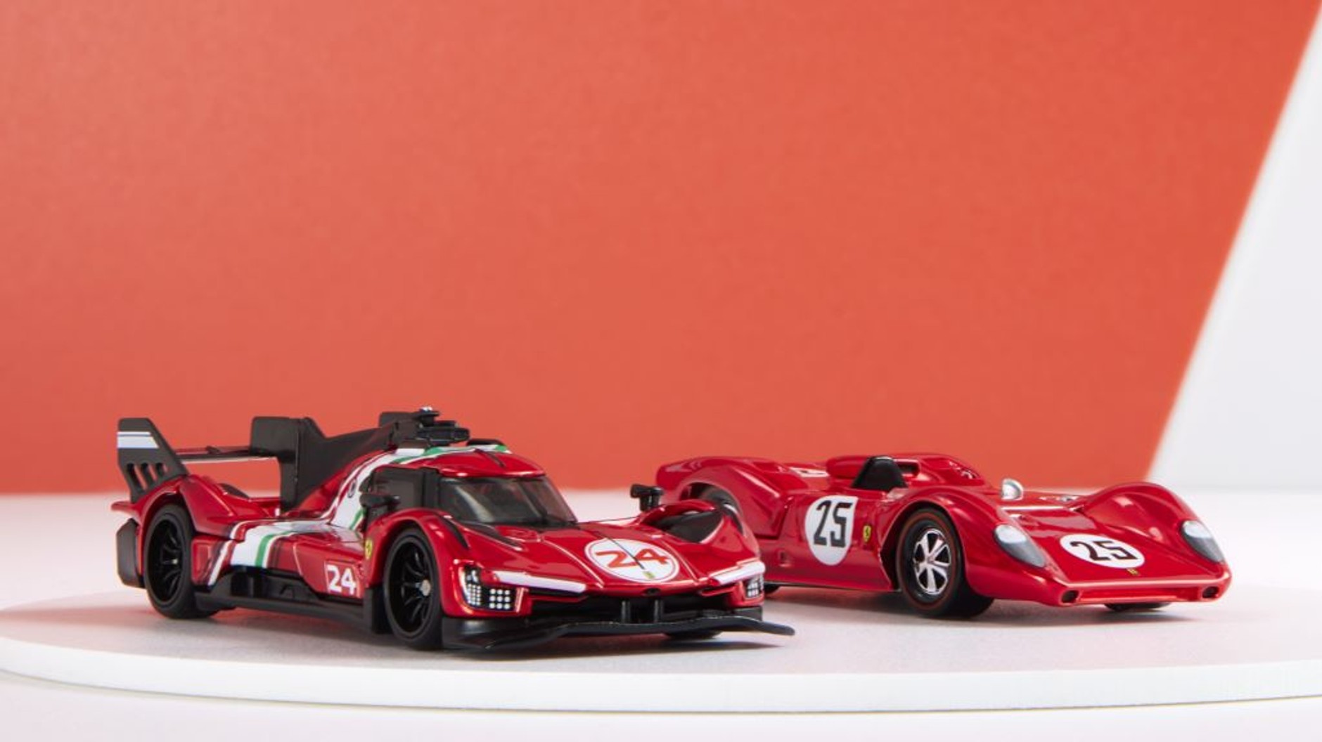 Ferrari 499P Modificata i 312 P (modele w skali marki Hot Wheels)