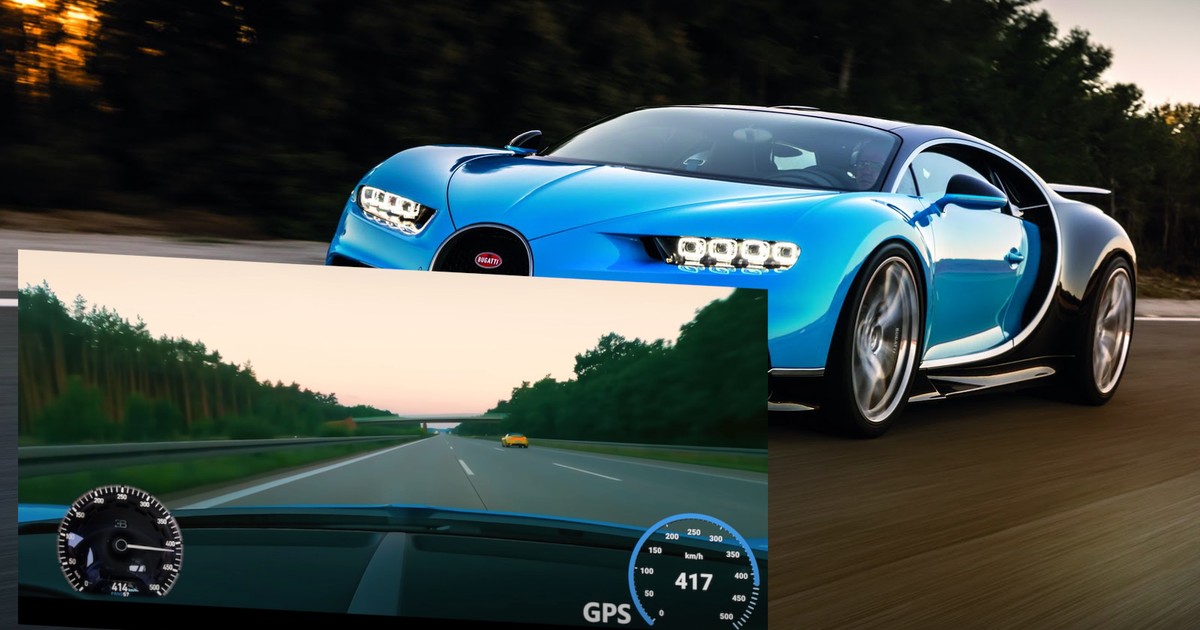 Bugatti Chiron: ponad 400 km/h na autostradzie w Niemczech