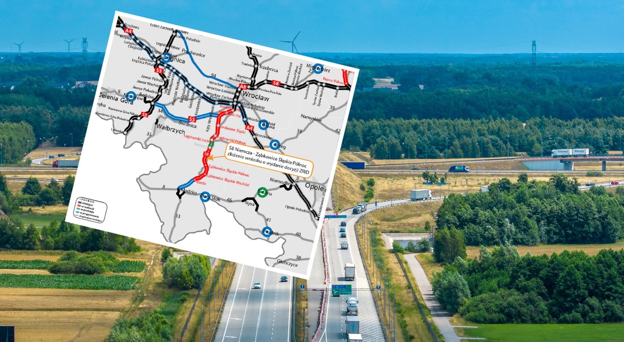 Kolejny ważny krok do budowy drogi S8 na południu. Już pięć odcinków w realizacji