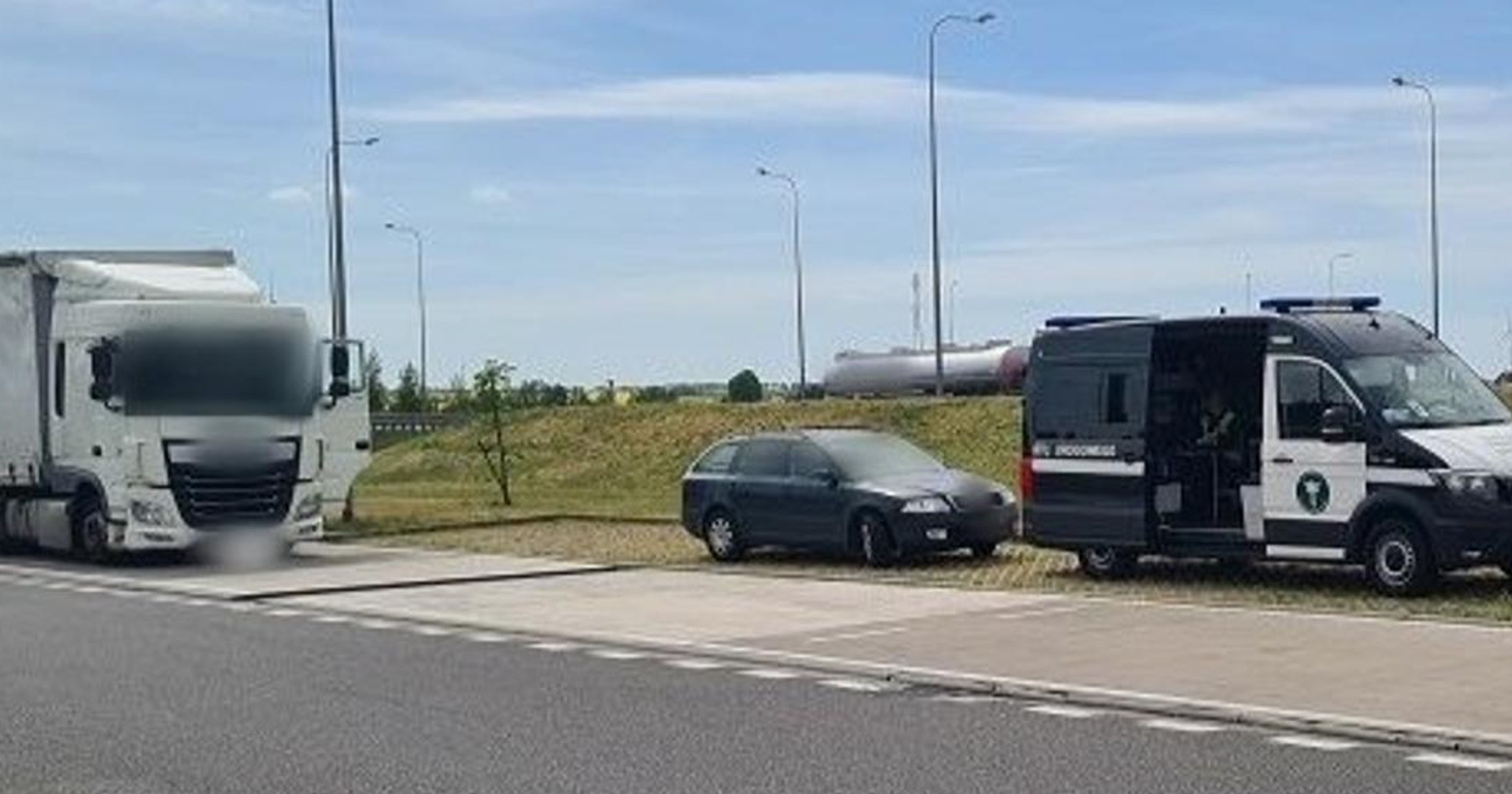Kierowca ciężarówki jechał za szybko
