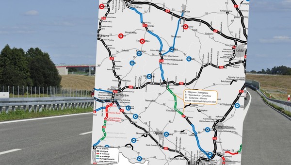 Mapa - S11 Kępno — Olesno