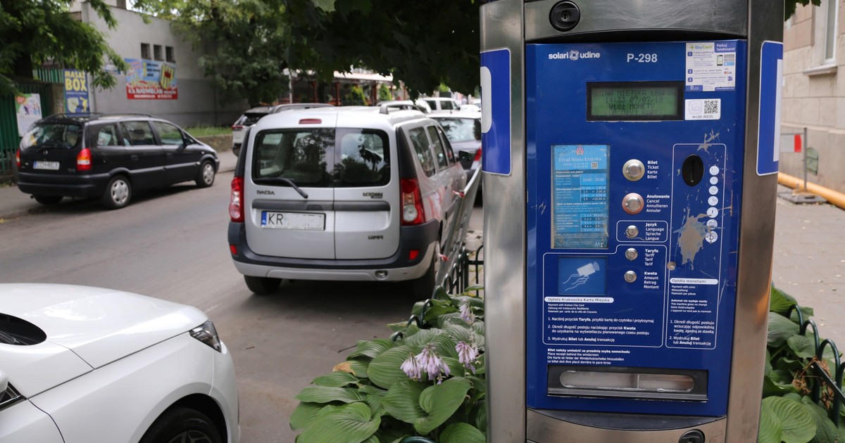 Parkomat w Strefie Płatnego Parkowania w Krakowie