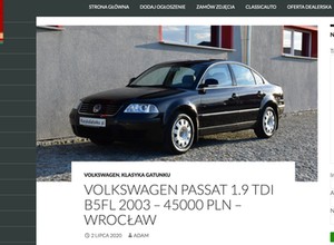 Volkswagen Passat B5 1.9 TDI za 45 000 zł – nie, to nie pomyłka!
