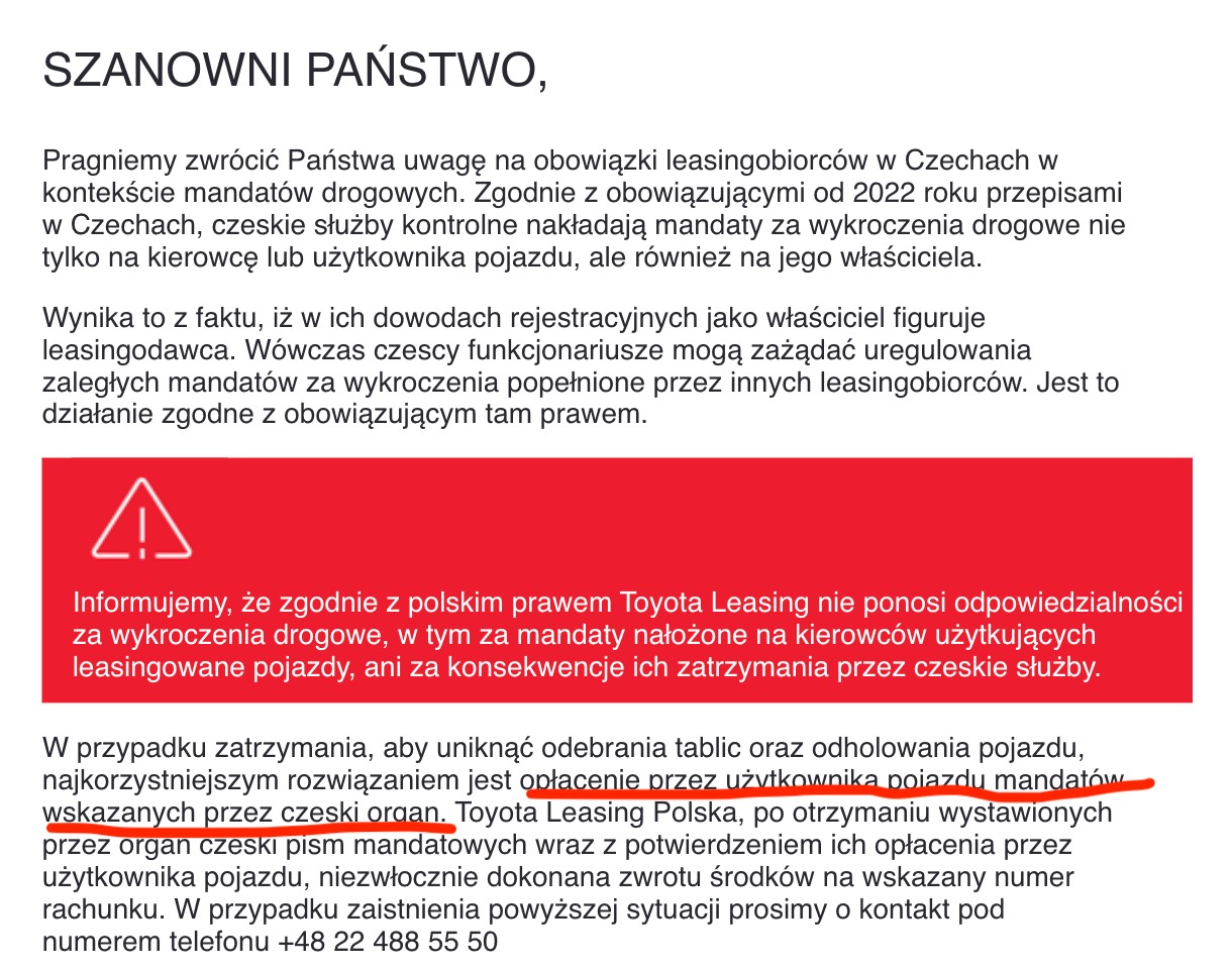 Czeska policja chce pieniędzy za cudze mandaty. Po prostu zapłać