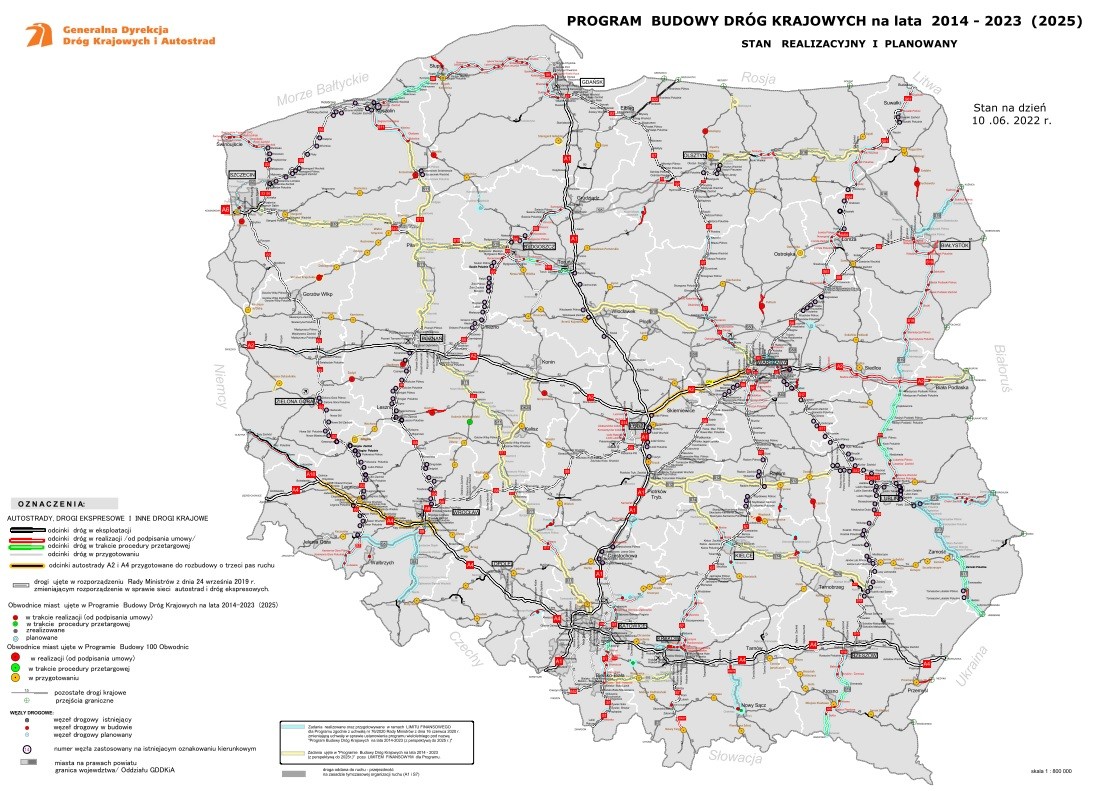 Plan budowy dróg do 2025 r wersja z czerwca 2022 r