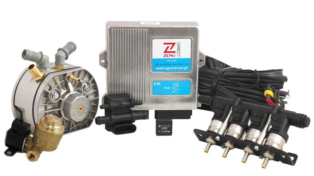 Instalacja Zenith Pro Direct obsługuje silniki z bezpośrednim wtryskiem benzyny. Jej oprogramowanie musi być opracowane specjalnie do danego
modelu – lista aut, do których jest ono dostępne, systematycznie się wydłuża