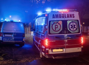 Dramatyczne zderzenie z łosiem. Kierowca nie żyje, komendant jest w szpitalu