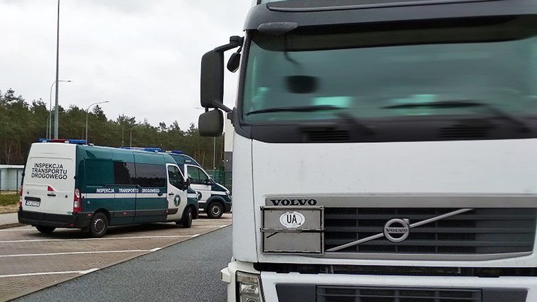 ciężarówka zatrzymana przez lubuskie ITD