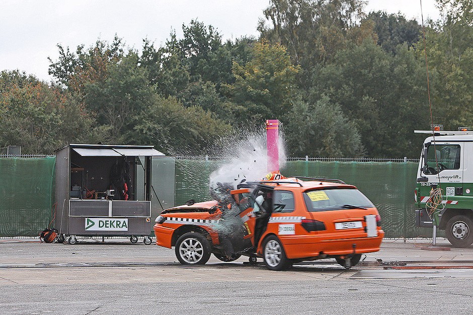 Peugeot 406 Kombi w teście zderzeniowym