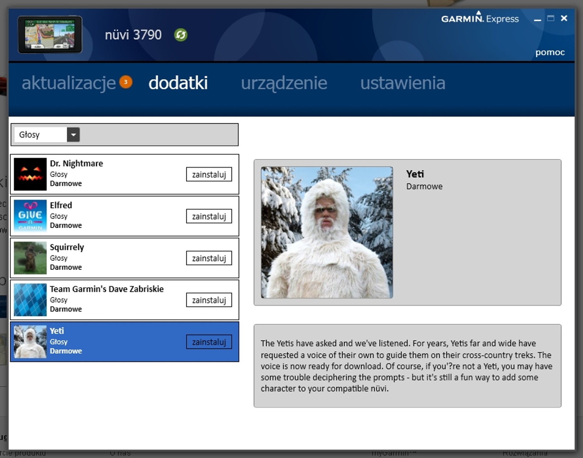 Garmin Express jest przystosowany do zakupów nowych wersji map a także obsługi urządzeń z dożywotnią bezpłatną aktualizacją map