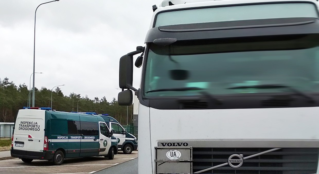 Przewoził transport z Ukrainy. Inspektorzy musieli wezwać policję