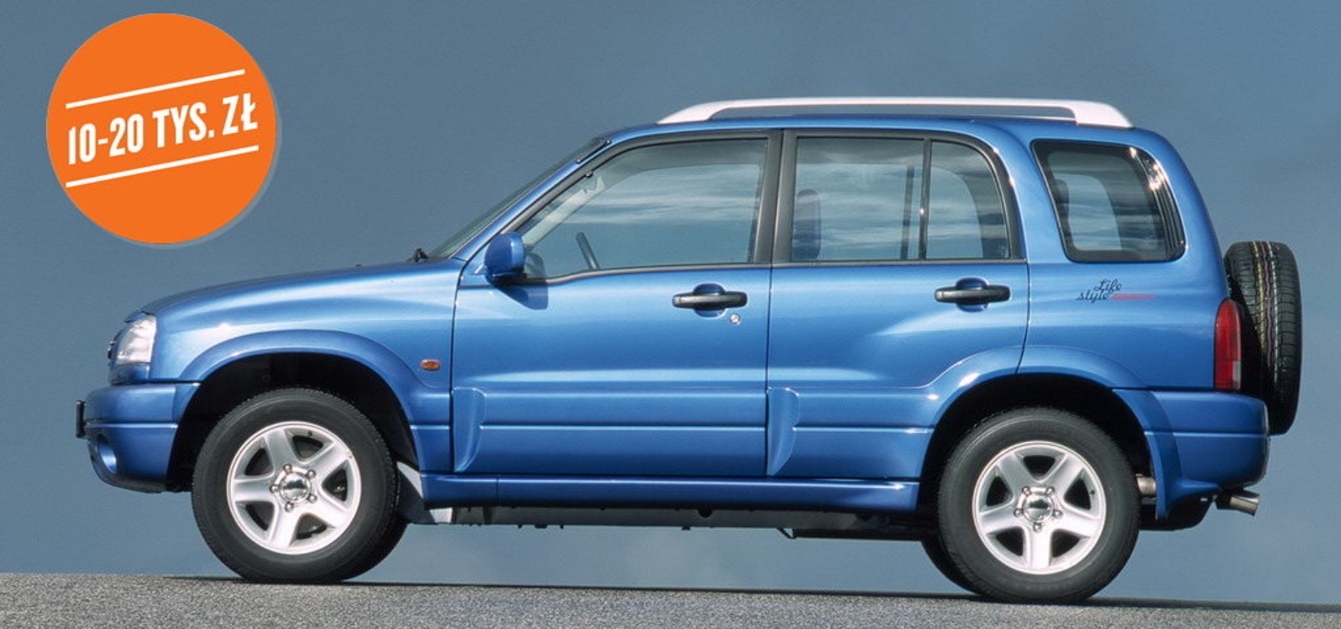 Suzuki Grand Vitara I: polecana wersja 2.0/140 KM; 2004 r.
Cena: 17 600 zł