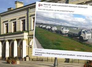 "Biały konwój" z Rosji zatrzymany pod Suwałkami. Kamazy miały specjalne tablice rejestracyjne