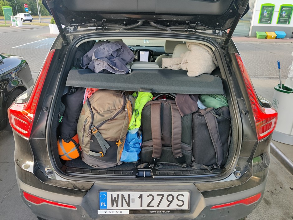 Volvo XC40 B3 podczas wyjazdu na Mazury