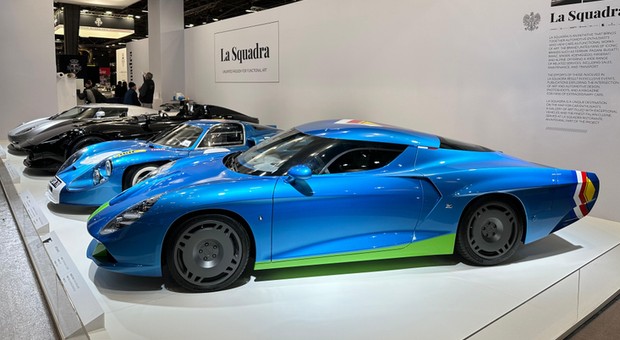 Polsko-włoski AGTZ Twin Tail na targach Retromobile. To pierwszy egzemplarz produkcyjny