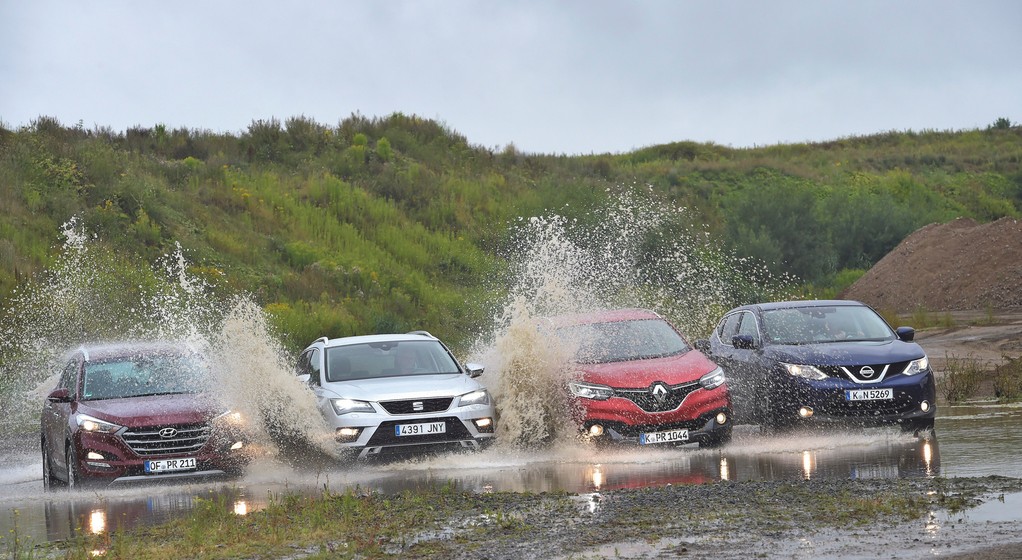 Porównanie 4x4: Seat Ateca kontra Nissan Qashqai, Hyundai Tucson i Renault Kadjar