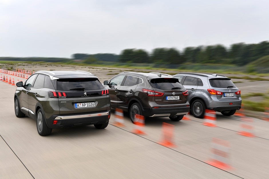 Nieduże silniki, wysokie ceny - Mitsubishi ASX, Nissan Qashqai, Peugeot 3008