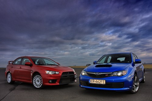 Subaru Impreza WRX STI kontra Mitsubishi Lancer EVO X - Szybkie, ale czy wściekłe?