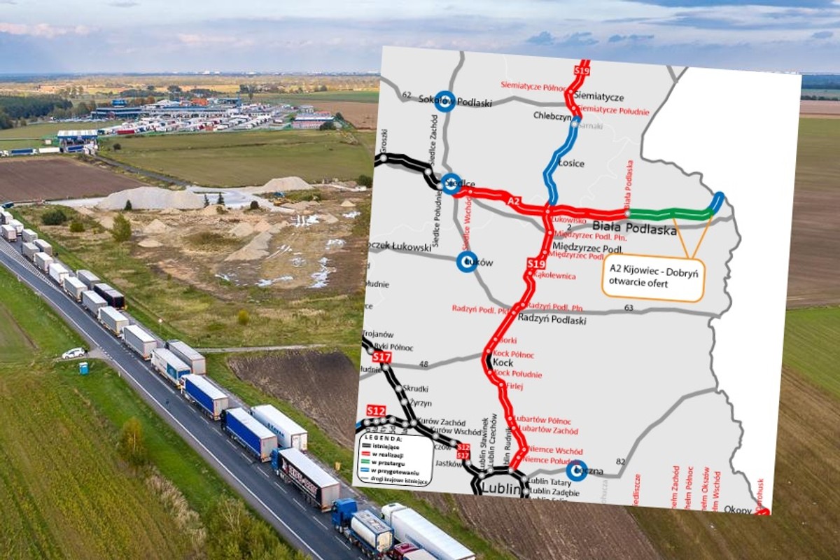 Nowy fragment autostrady A2 coraz bliżej. Dziewięć ofert na budowę odcinka Kijowiec – Dobryń