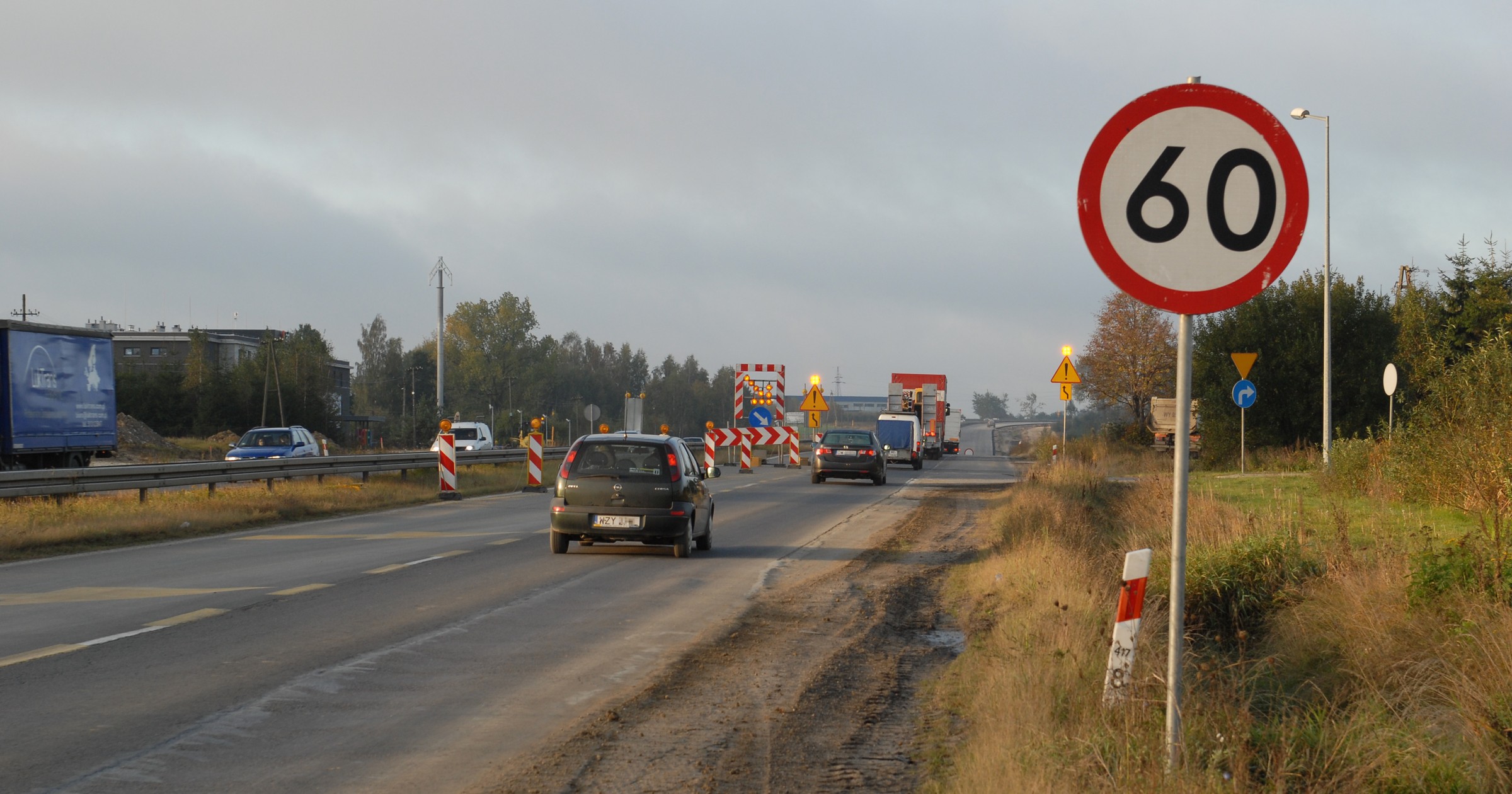 Ograniczenie prędkości 60 km/h