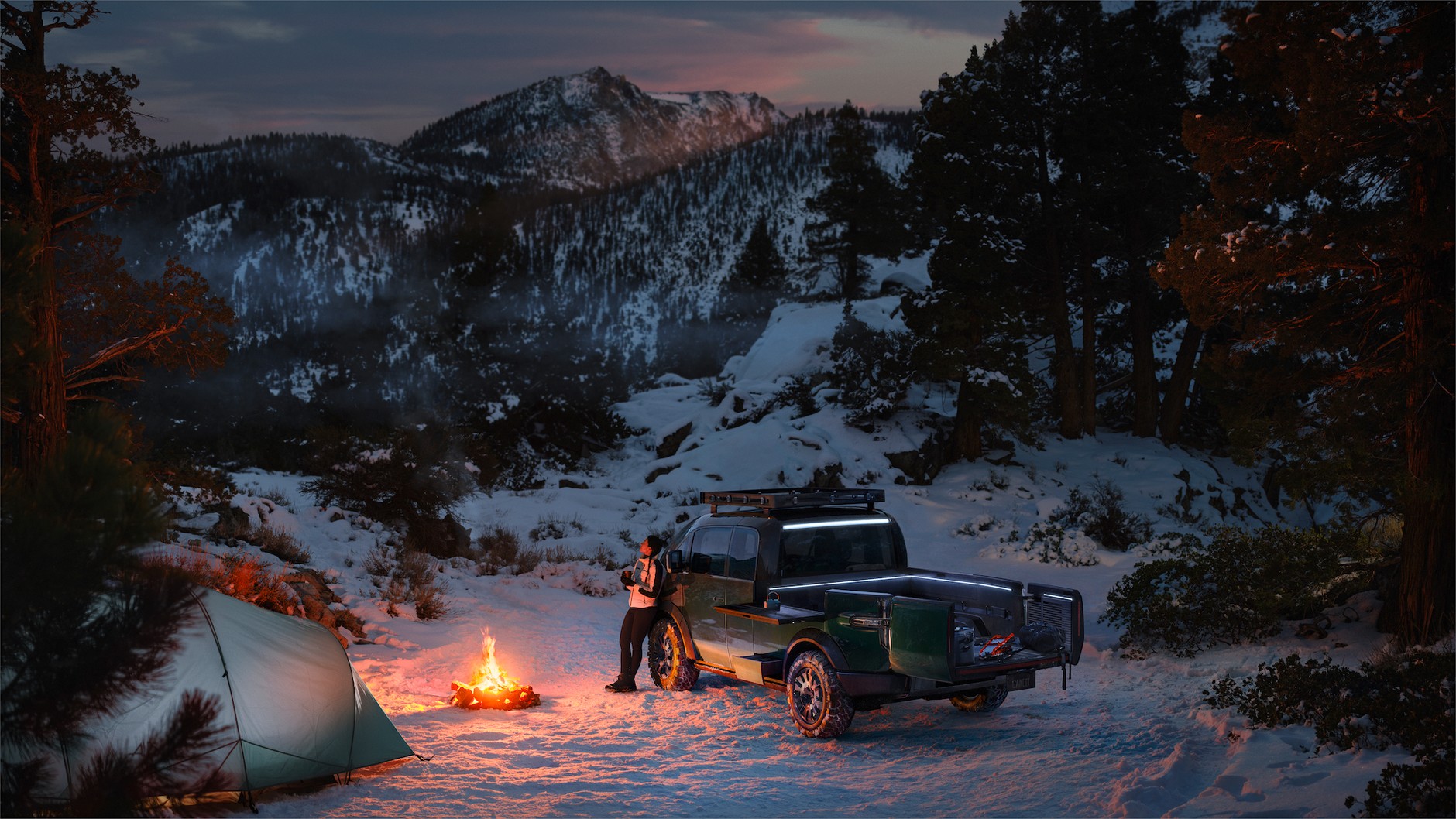 Canoo PickupTruck ExteriorSnow 3