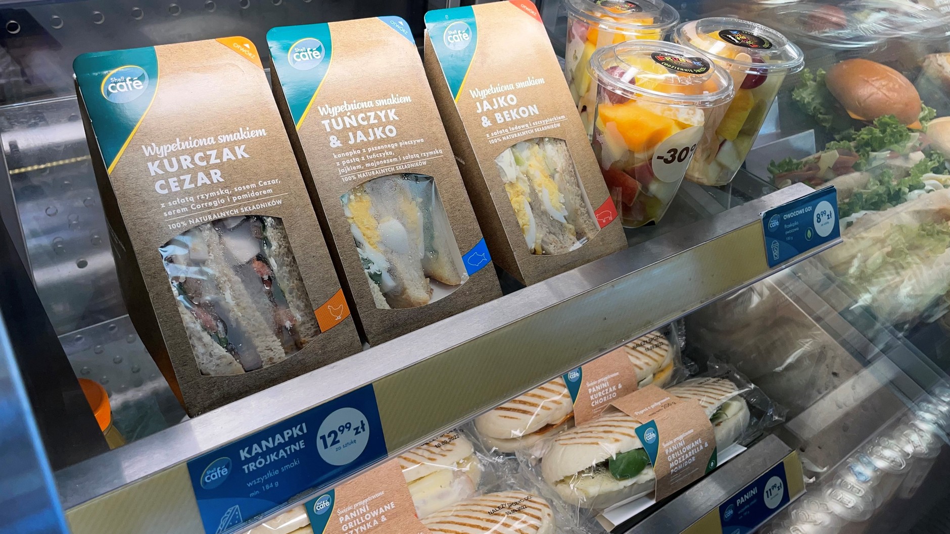 Kanapki na stacji Shell