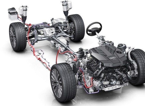 Nowe Audi A8: wyższe napięcie i lepsza wydajność