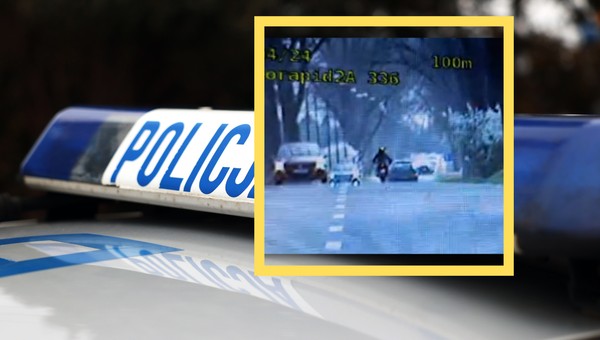 Policja dwukrotnie złapała motocyklistę. Uzbierał 30 punktów i zapłaci krocie [WIDEO]