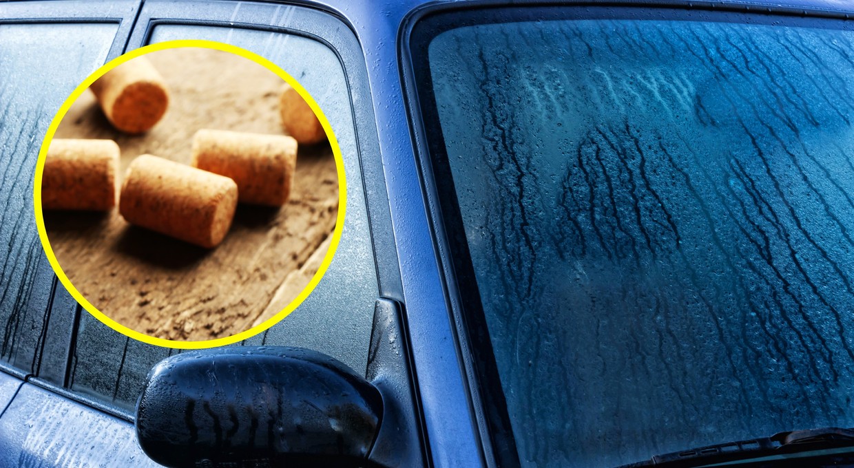 Prosty sposób na zaparowane szyby w samochodzie. Podobno wystarczy korek od wina