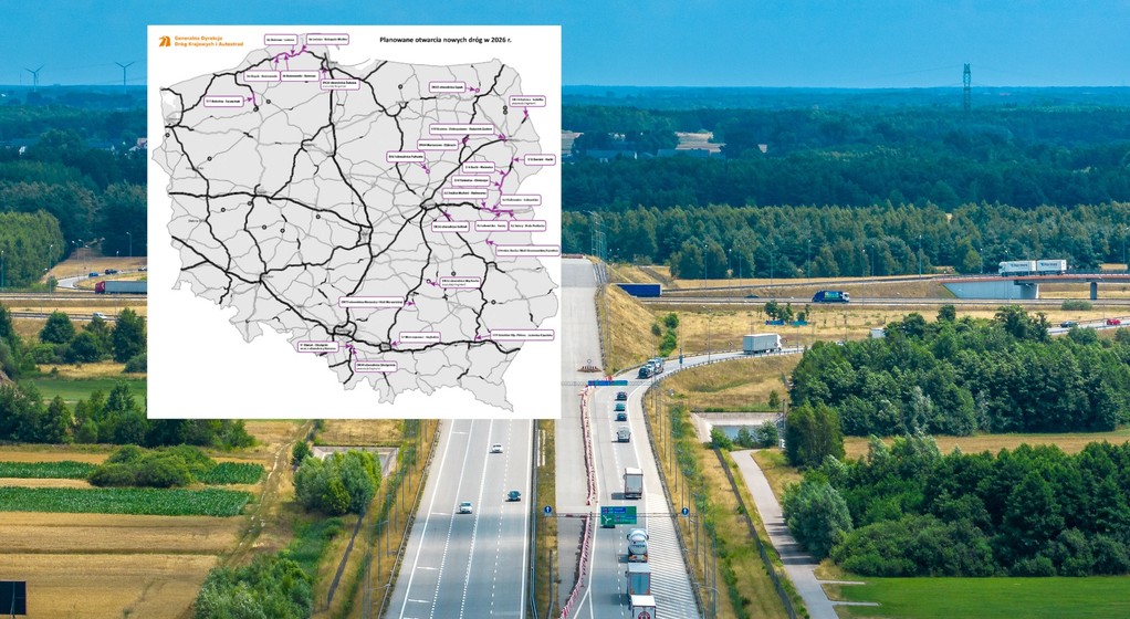 Nowe drogi w Polsce w 2026 r. Te odcinki zostaną otwarte - mapa