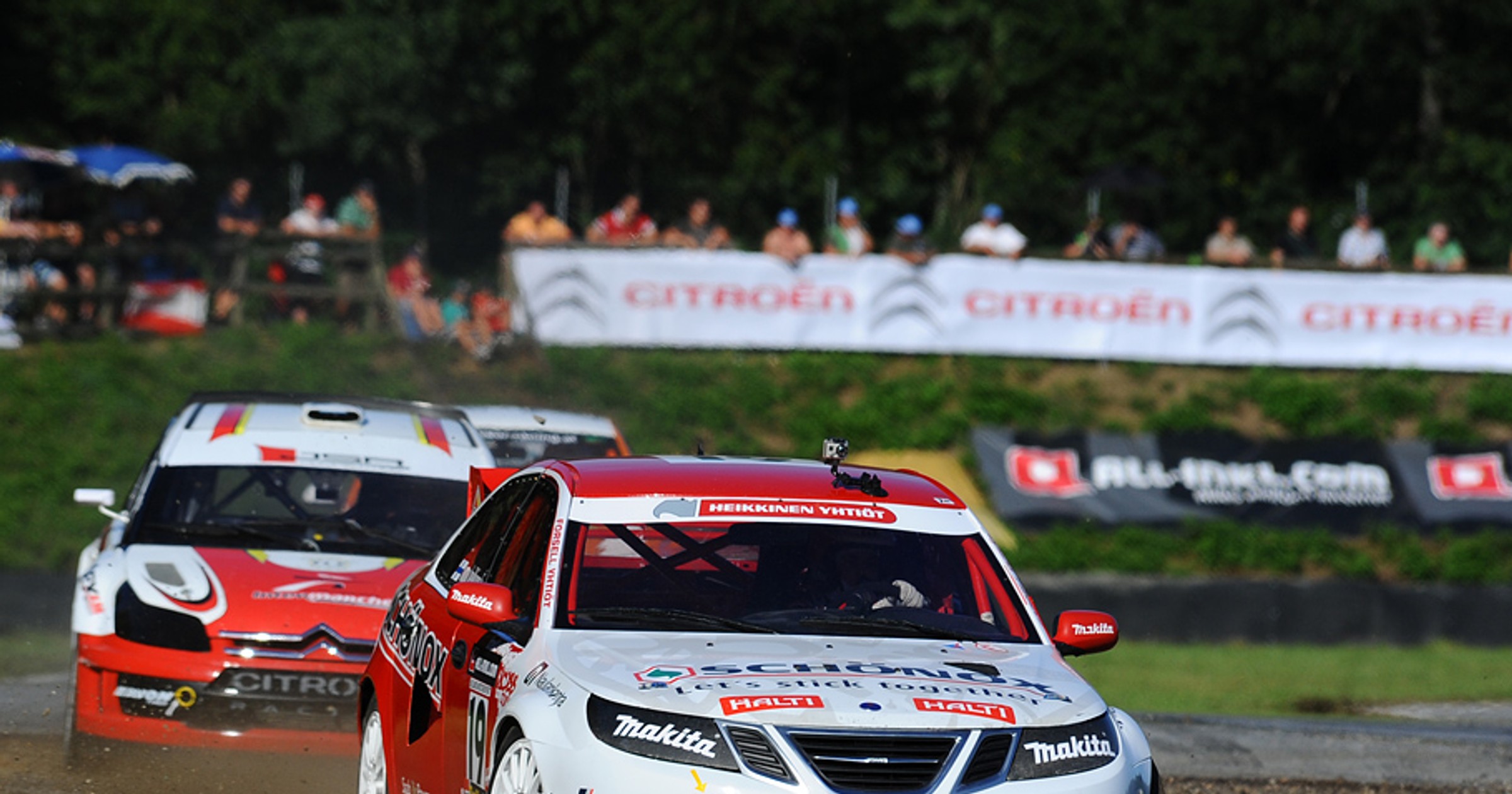 Czołowka rallycrossu w Słomczynie