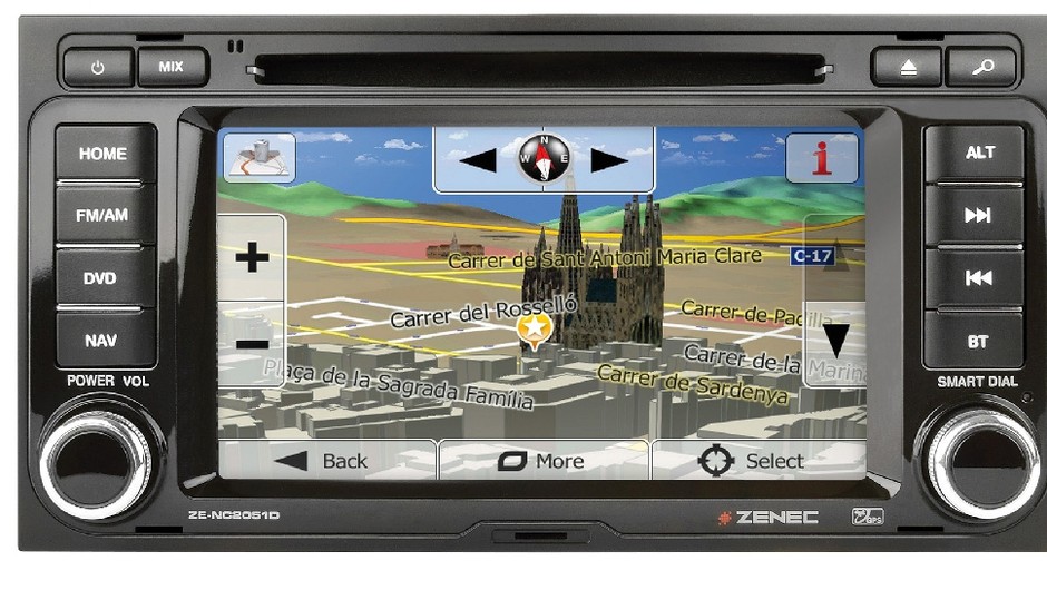 Zenec ZE-NC2051D: radio do VW Transportera T5