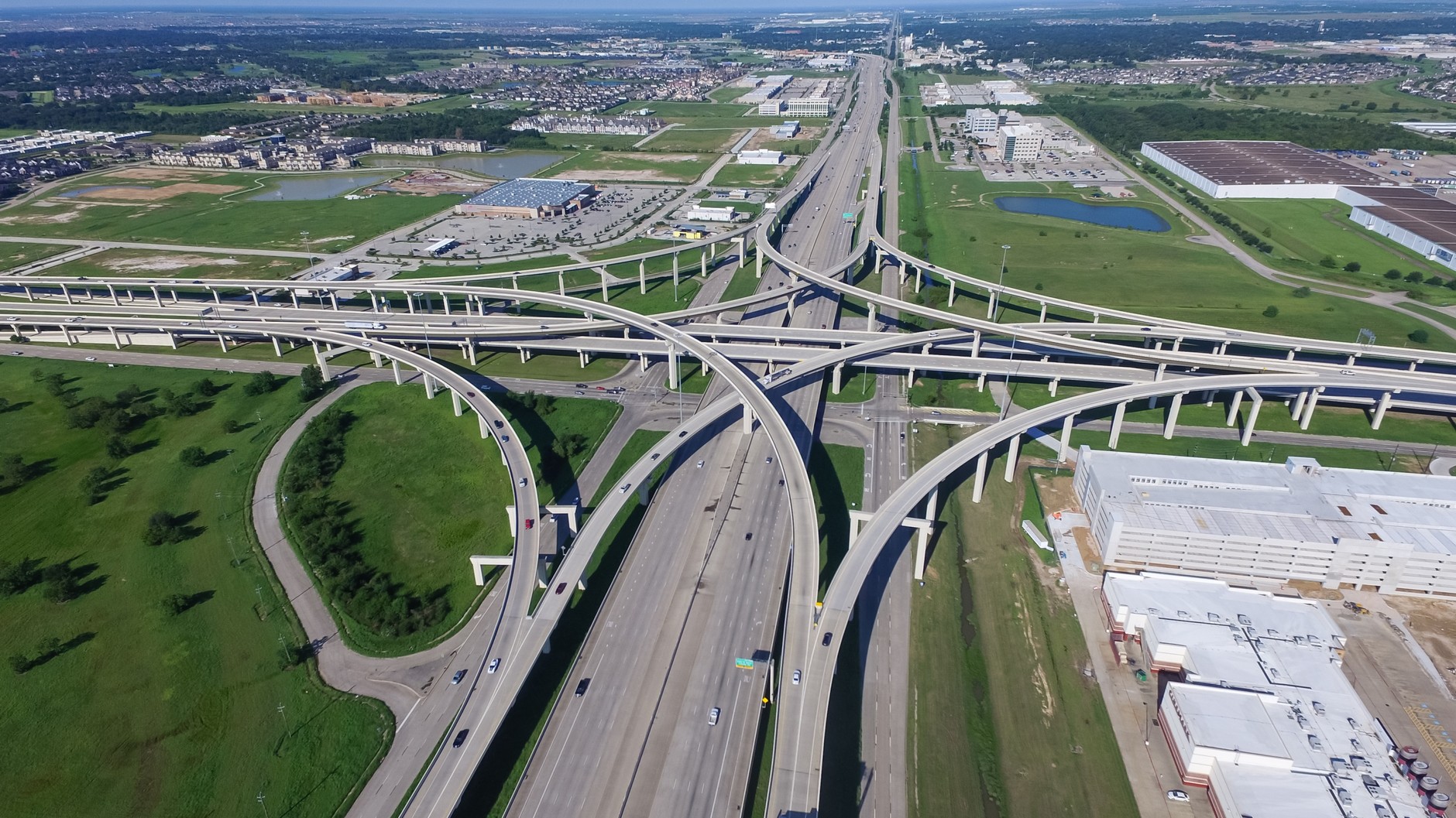 Odcinek Katy Freeway pod Katy w Teksasie (USA).
