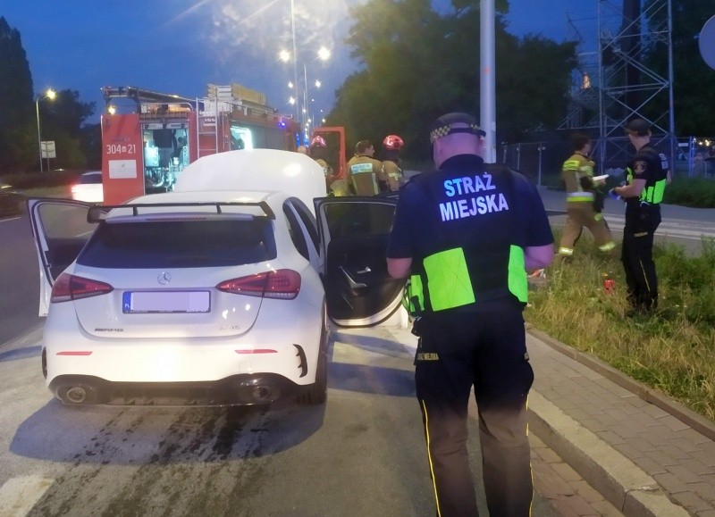 Pożar Mercedesa