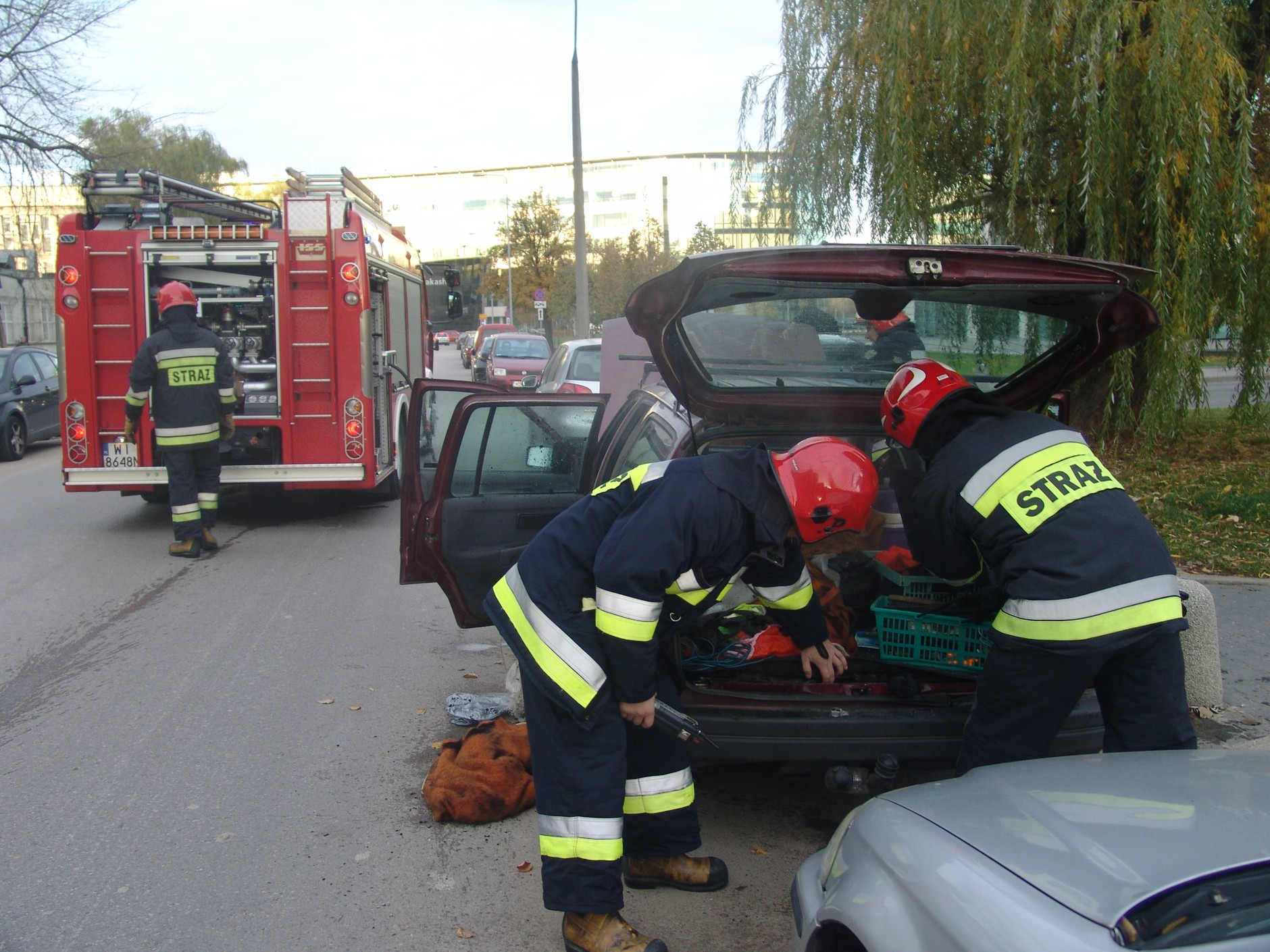 Dlaczego ten samochód się zapalił?