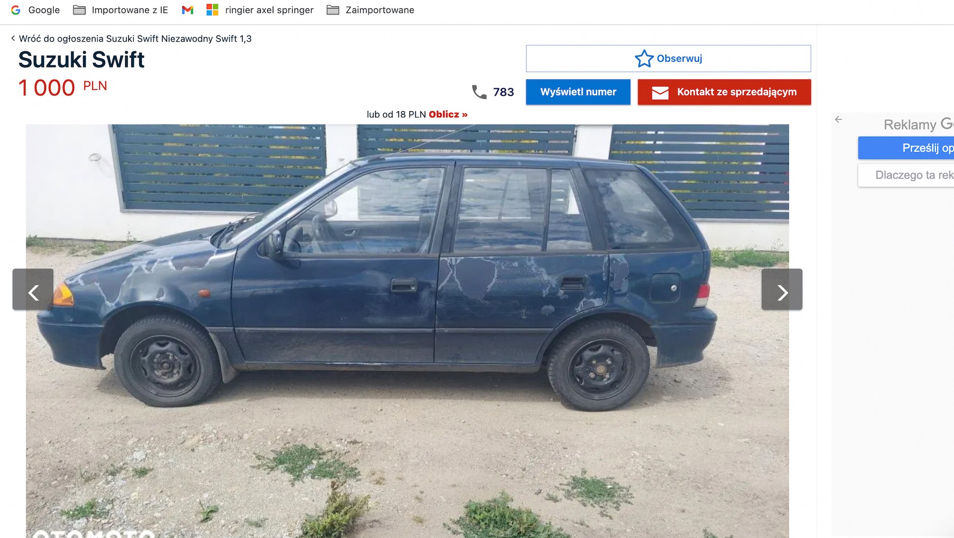 Suzuki Swift – oferta z Otomoto