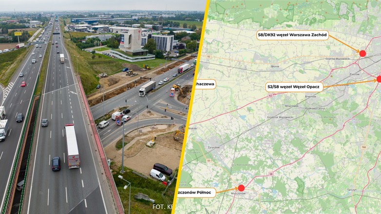 Mapa. Przygotowania do rozbudowy A2 nabierają tempa