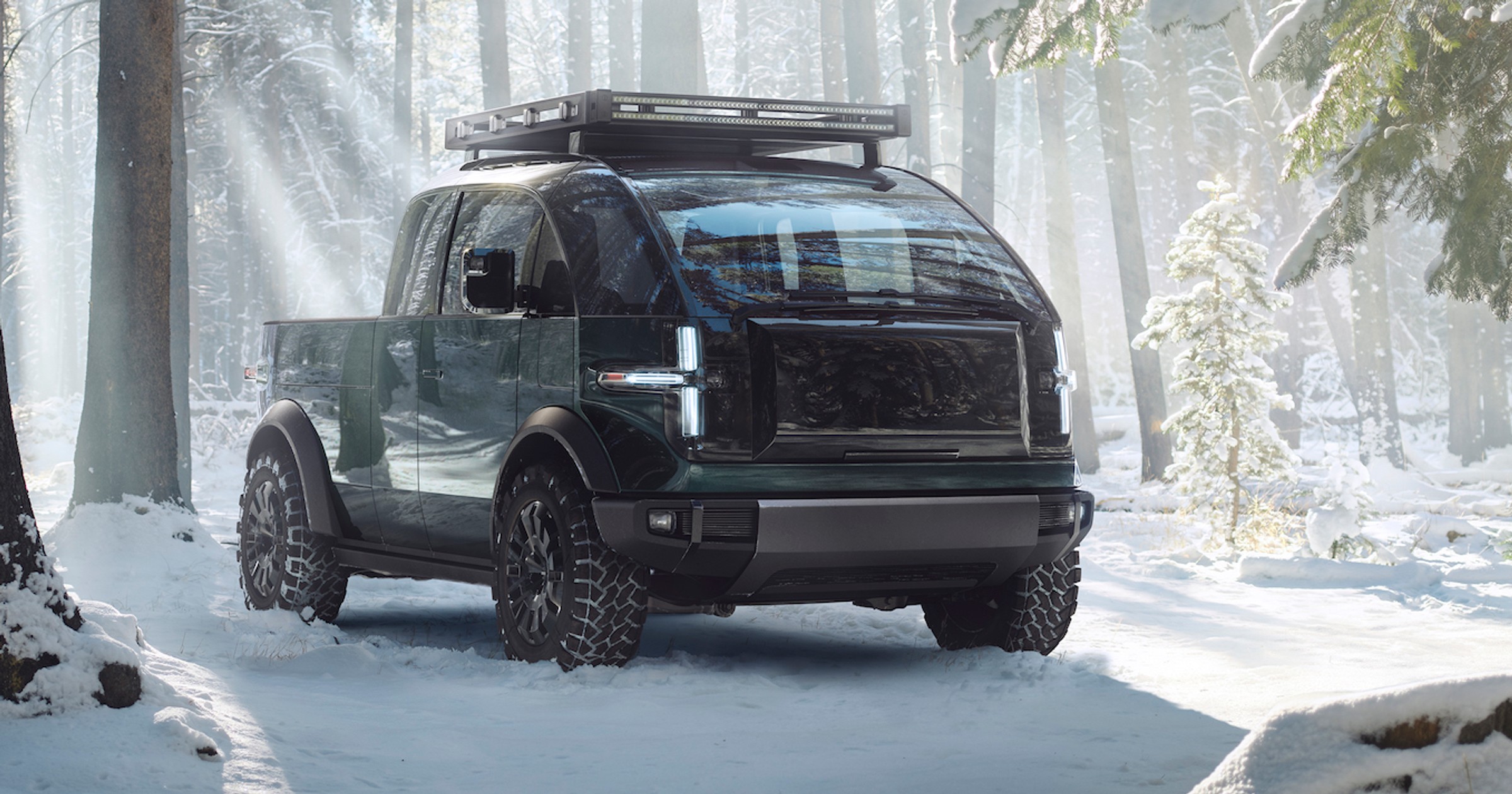 Canoo PickupTruck ExteriorSnow 6