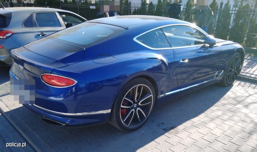 Bentley odzyskany przez policję